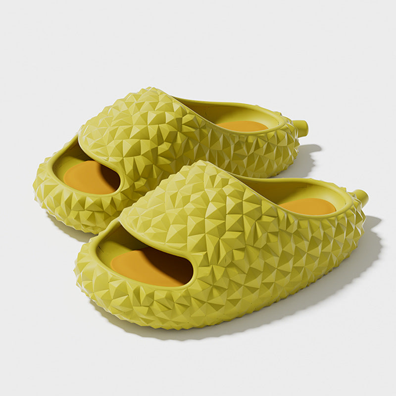 Durian-Hausschuhe, einzigartiges Design, Peeptoe-Hausschuhe, süße Badezimmerpantoffeln