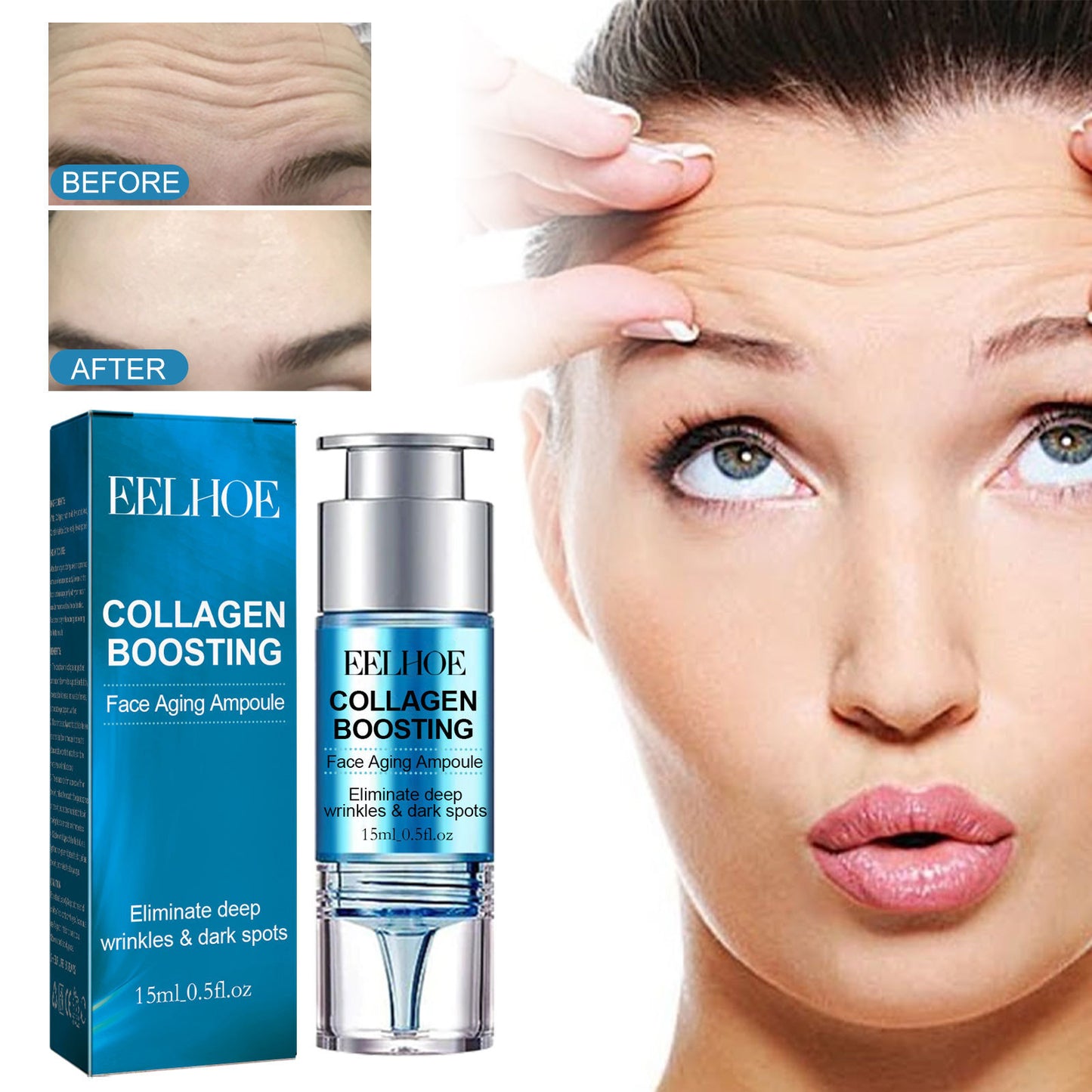 Anti-Aging-Kollagenampulle: Nährt und strafft die Haut, mildert Falten
