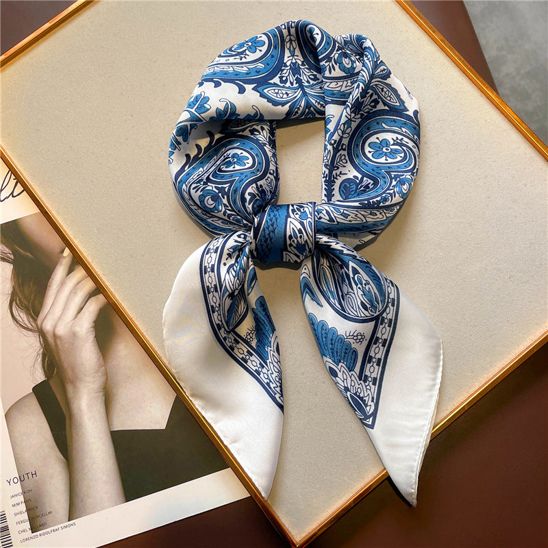 Damen-Seidenschal mit Vintage-Print