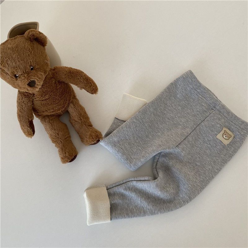 Modische, einlagige Leggings für Mädchen mit Fleece-Futter, die zu jedem Outfit passen