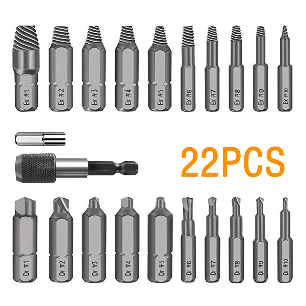 22pc screw extractor