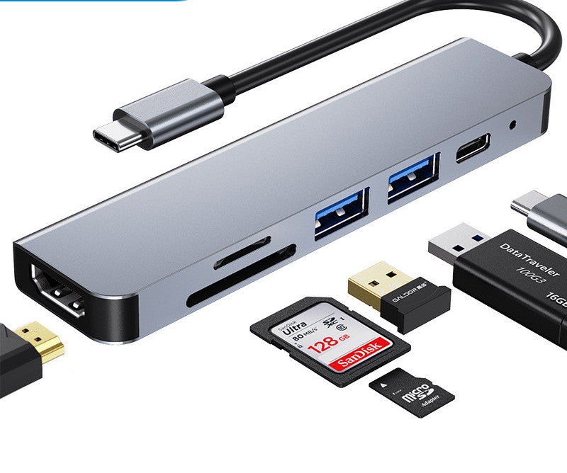 Multifunktions-Dockingstation 4k HD USB Notebook 6 in 1