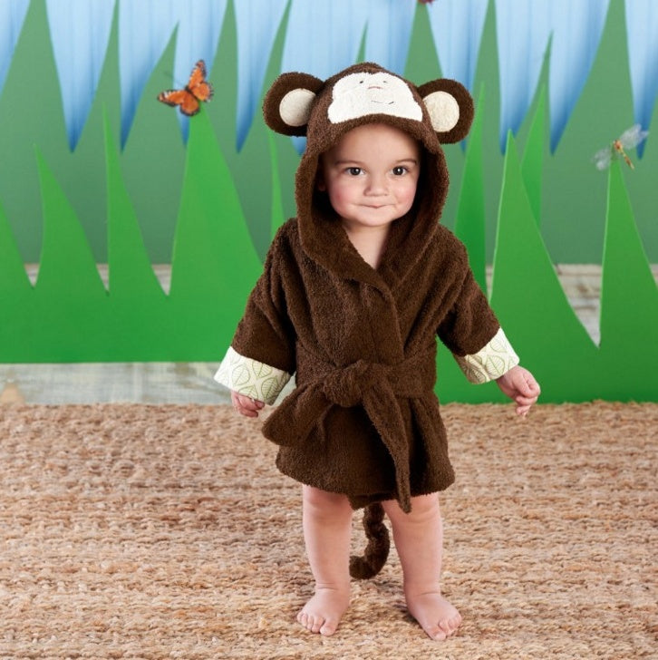 Baby-Badetücher mit niedlichen Tiermotiven, Baby-Bademäntel aus Baumwolle, Kinderbademäntel mit Kapuze