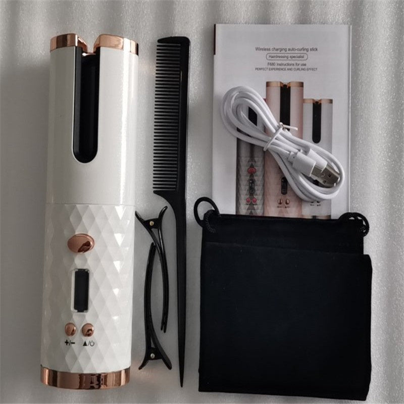 Lockenstab mit USB-Kabellosladefunktion, multifunktional