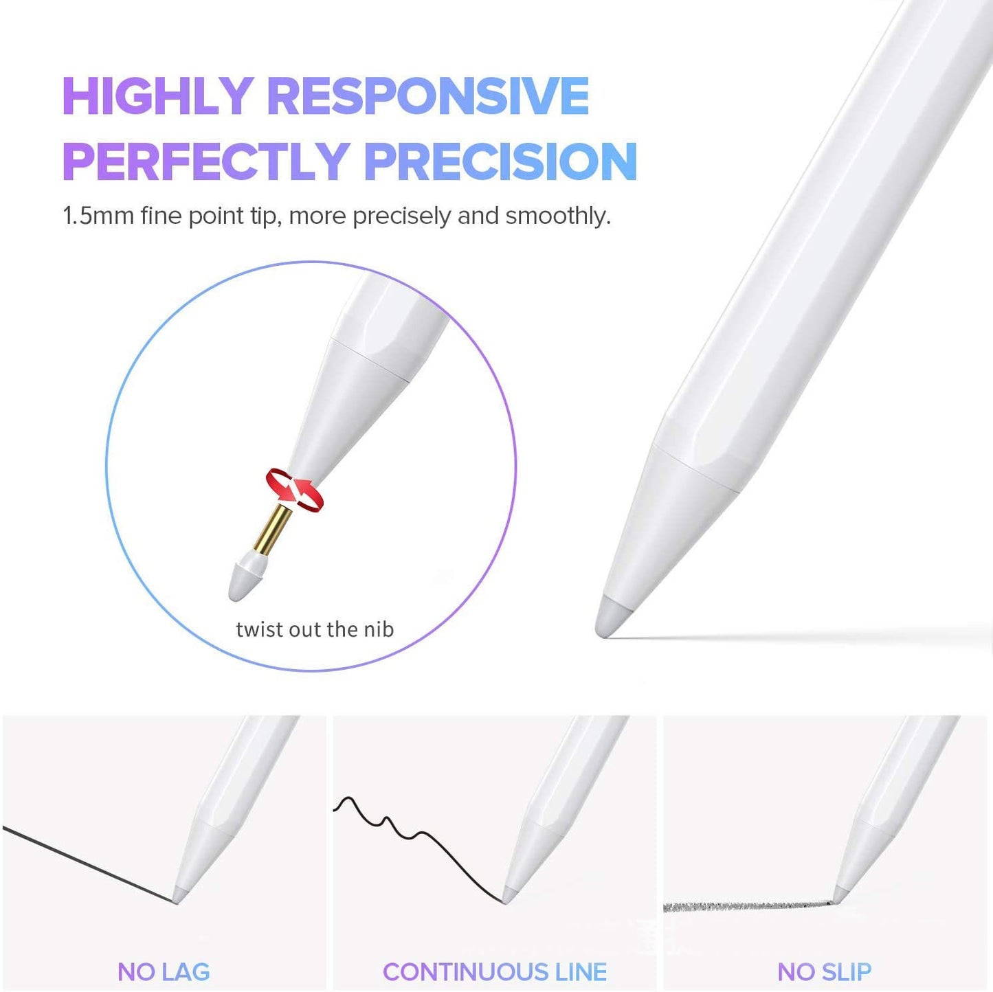 Kompatibel mit Apple, iPad Pencil Dedizierter aktiver kapazitiver Stift Tablet Touchscreen Touch Malstift