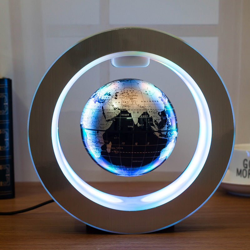 Runde LED-Weltkarte, schwebender Globus, magnetische Levitation, Anti-Schwerkraft-Magie