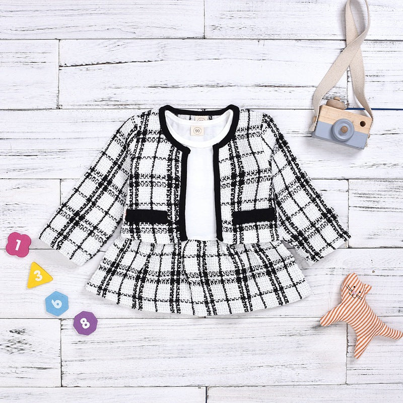 Langärmeliges Kleid, zweiteiliger Kinder-Baby-Windanzug (klein)