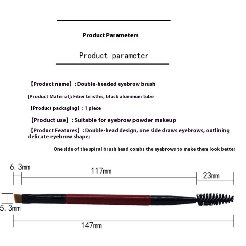 Mascara-Bürste 2-in-1 Tragbares Make-up-Werkzeug Fächer