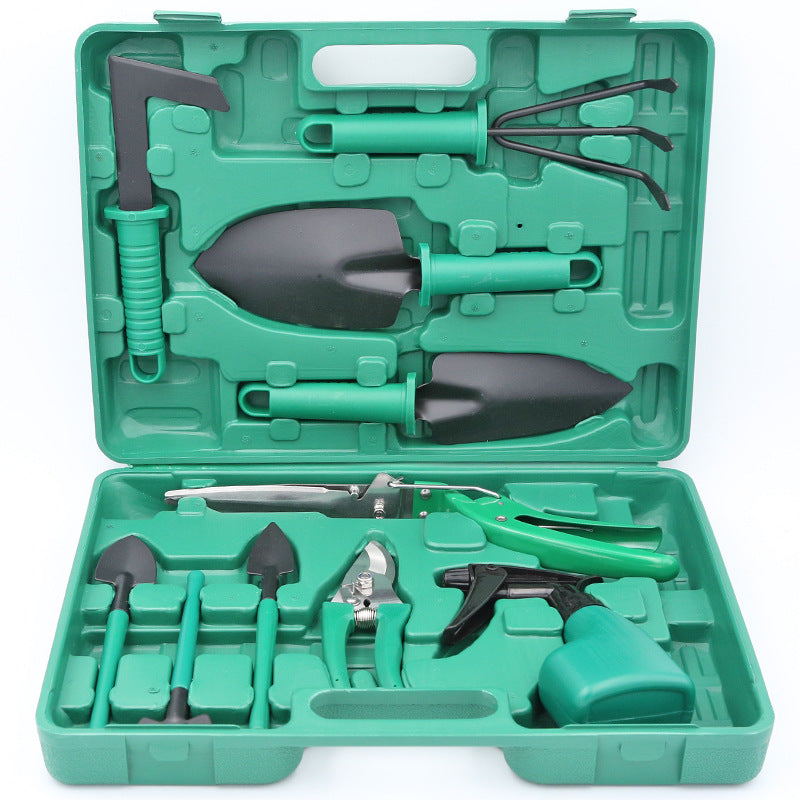 Zehnteiliges Gartengeräte-Set