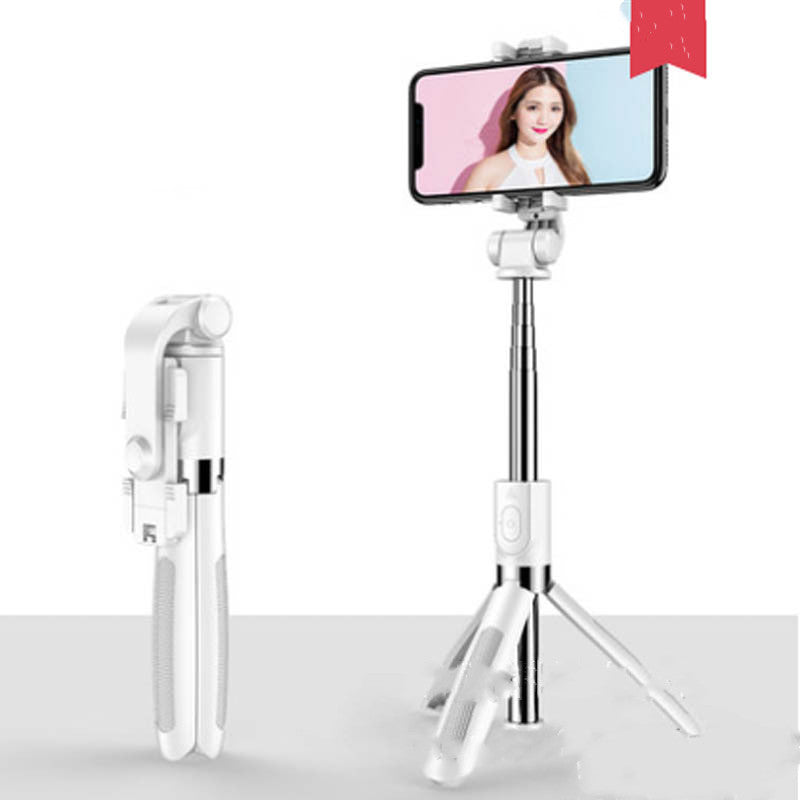 Kompatibel mit Apple, Stativ-Selfie-Stick, universelle dreieckige Halterung für Mobilgeräte, Bluetooth-Selfie-Stick