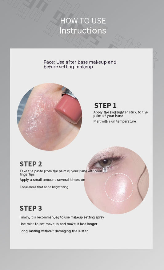 Highlighter Color Rendering Makeup Clear Water Light Thin And Glittering Brightening And Repairing Gel