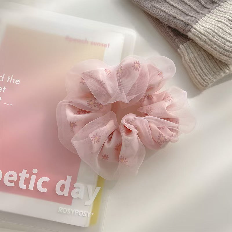 Neues Mesh Sense Bun Haarband für große Darmabschnitte, Haargummi für Frauen, Kopfseil