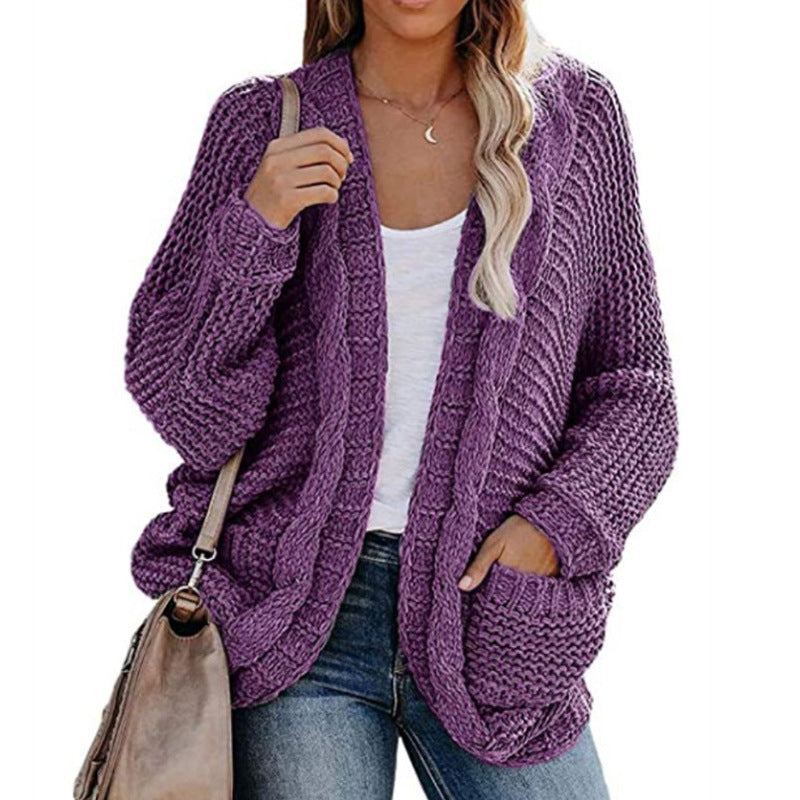 Strickjacke mit Twist-Effekt