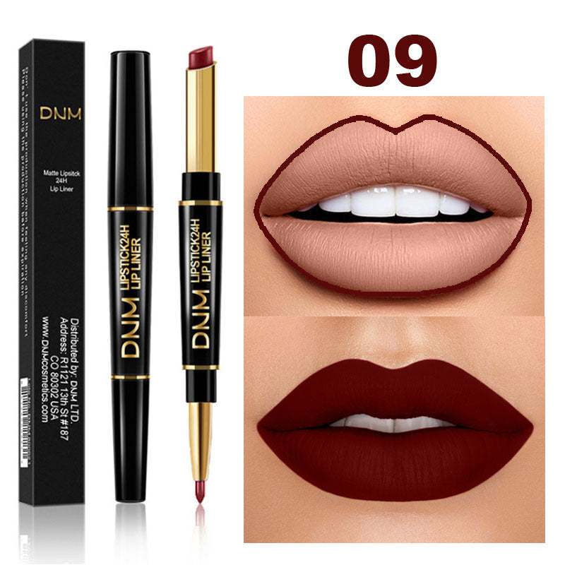 Doppelseitiger, nicht klebender Lippenstift