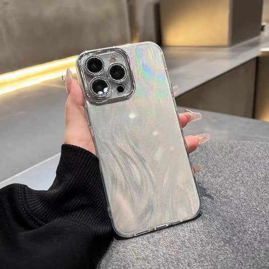 Yarn Simple Phone Case Glitter Lens Protector