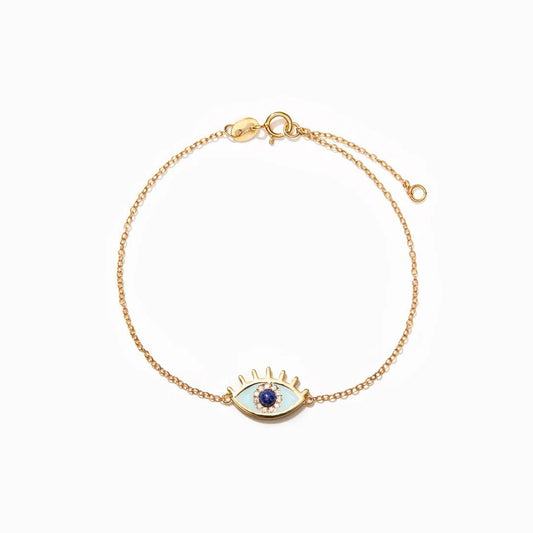 Armband mit Teufelsauge und tropfender Emailleglasur