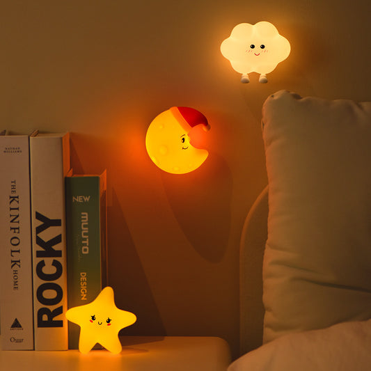 Moon XINGX Cloud Silicone Light Bedroom Cute Pat Magnetic Suction Bedside Lamp Charging
