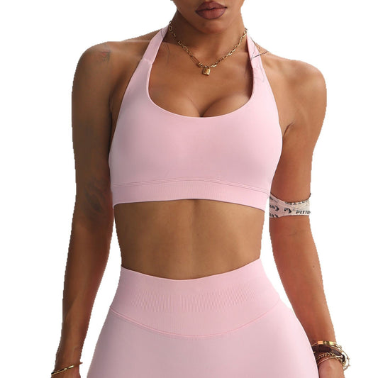 Machine Bag Halter Backless Bra