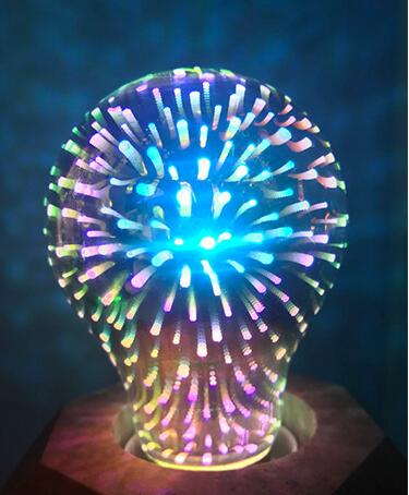 ST64 G95 Glühlampe, LED-Vollstern-3D-Glühbirne, dekorative farbige 3D-Edison-Glühbirne