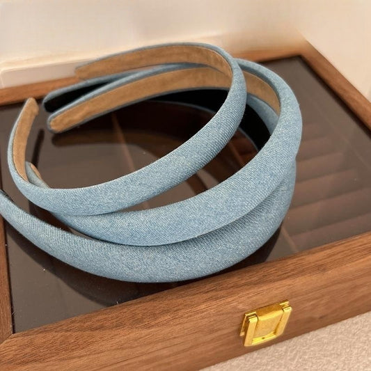 Retro-Stirnband aus Denimstoff für Damen mit Minderheitenmotiv