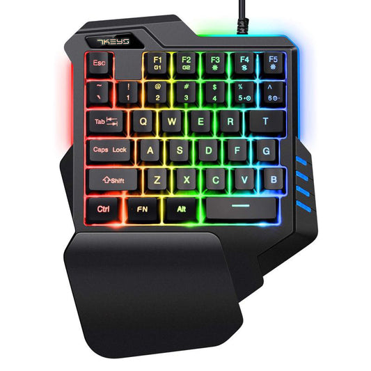 Einhand-RGB-Mechanik-Gaming-Tastatur