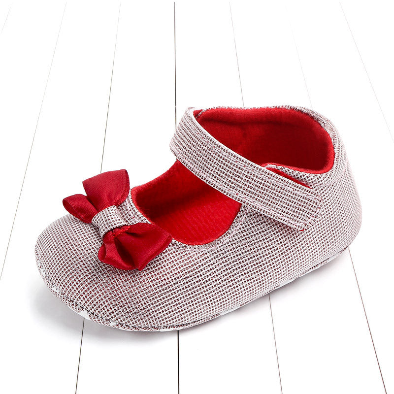 Prinzessinnenschuhe mit Schleife, Babyschuhe
