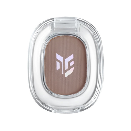 Matt-Lidschatten mit geringer Farbsättigung und einheitlicher Farbe