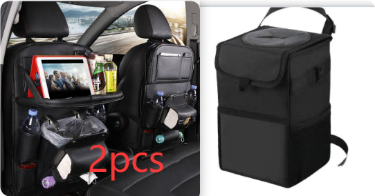 Auto-Aufbewahrungstasche aus PU-Leder, multifunktionale Sitzlehnenablage, wasserdichte Auto-Organizer-Tasche, Auto-Innenausstattung