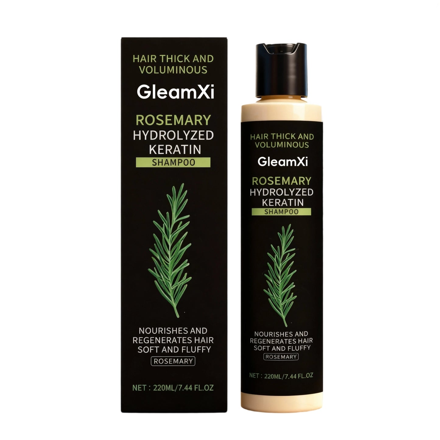 Rosmarin Hydrolysiertes Keratin-reiches Shampoo
