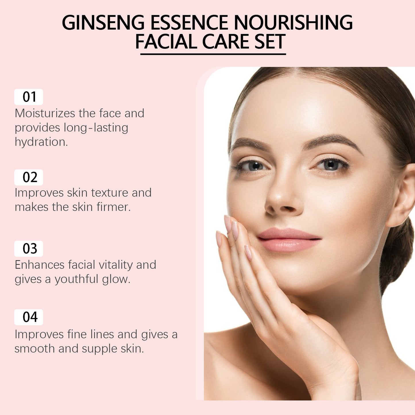 Nährendes, feuchtigkeitsspendendes Gesichtspflege-Set mit Glow-Tonic-Lotion und Creme