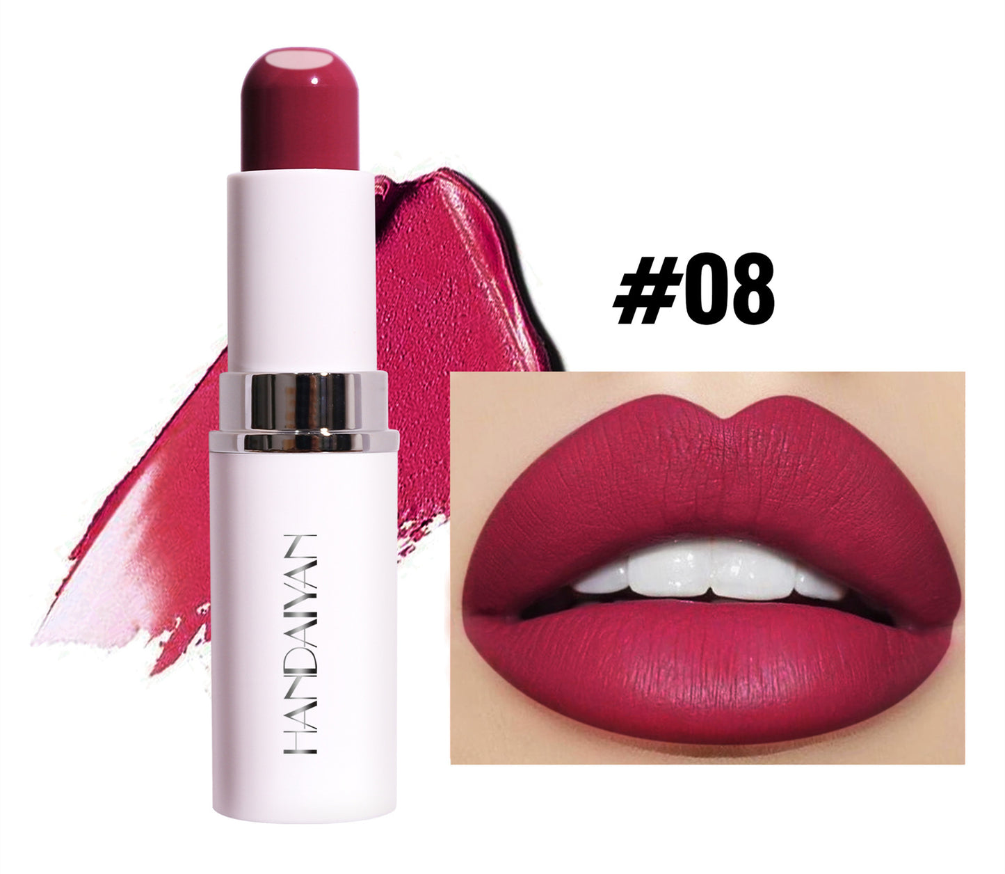 Lippenstift-Sandwich, matt und feuchtigkeitsspendend