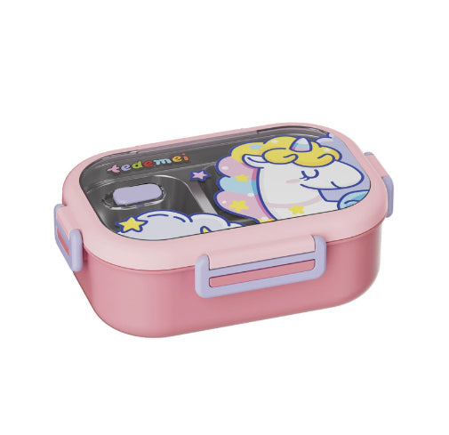 Lunchbox aus lebensmittelechtem Edelstahl 304 mit zwei Fächern