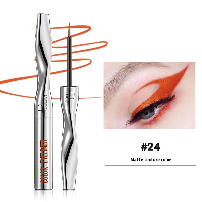 Farbiger Eyeliner, wasserfest, schnelltrocknend, sehr fein, 24 Farben