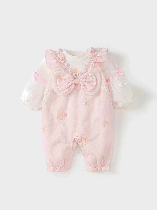 Frühling/Herbst 100-Tage-Strampler-Set für Babymädchen Vollmond