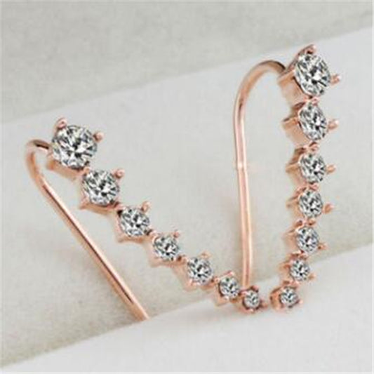 7 Strass-Ohrstecker