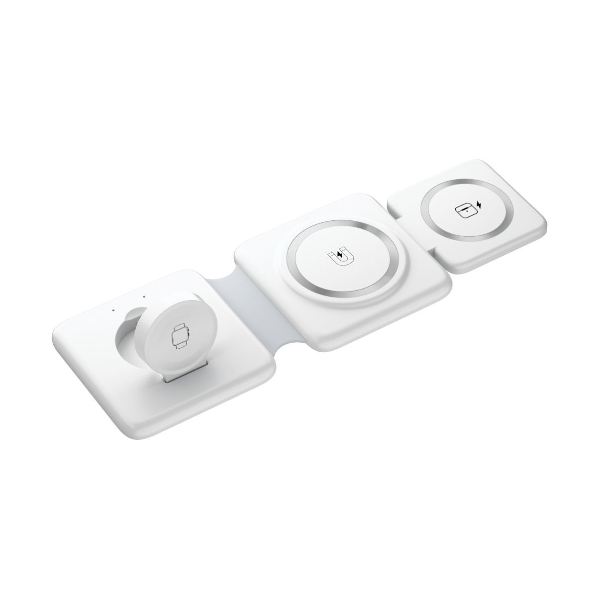 Faltbares kabelloses Ladegerät mit magnetischer Saugfunktion (3-in-1)