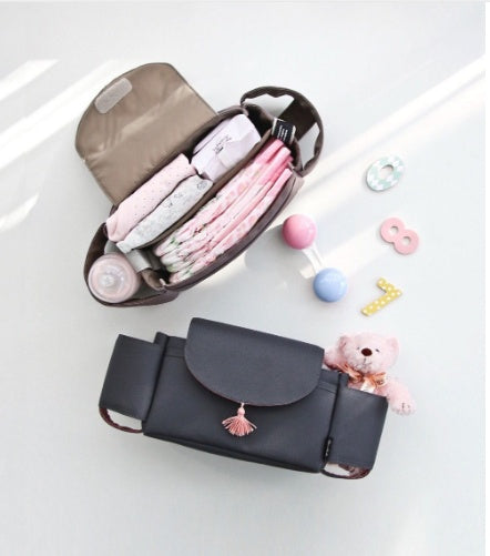 Multifunktionale Kinderwagentasche, Organizer, Wickeltasche, Kinderwagenzubehör, Becher, Rollstuhltasche