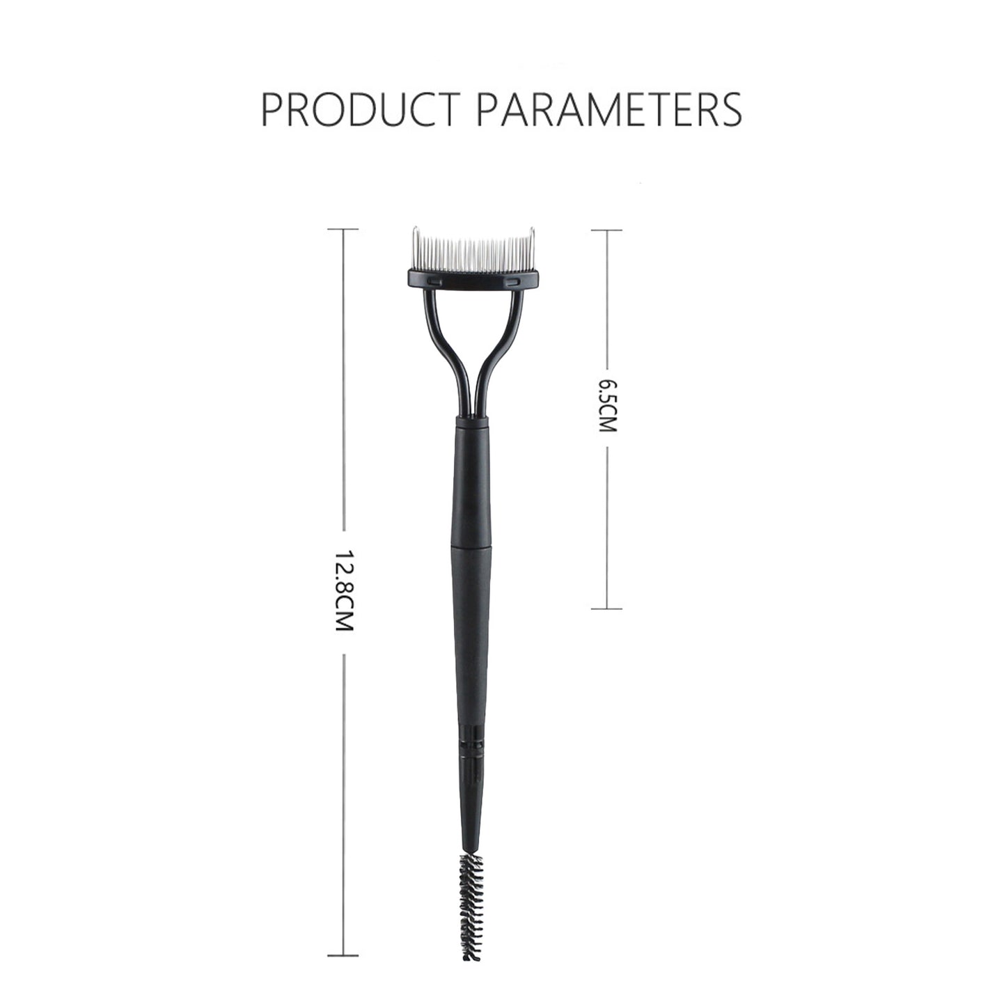 1 Stück Wimpernseparator mit Metallzähnen, faltbare Wimpernzange, Beauty-Make-up-Wimpernbürste aus Edelstahl, Kamm, Mascara-Schwung-Make-up-Werkzeug