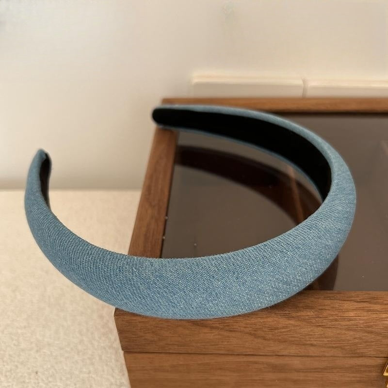 Retro-Stirnband aus Denimstoff für Damen mit Minderheitenmotiv