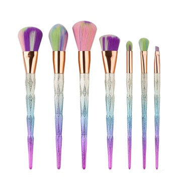 7 Make-up-Pinsel, Make-up-Werkzeuge, Diamant-Make-up-Pinsel, Foundation-Pinsel
