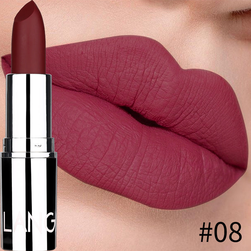 Silberner matter Lippenstift