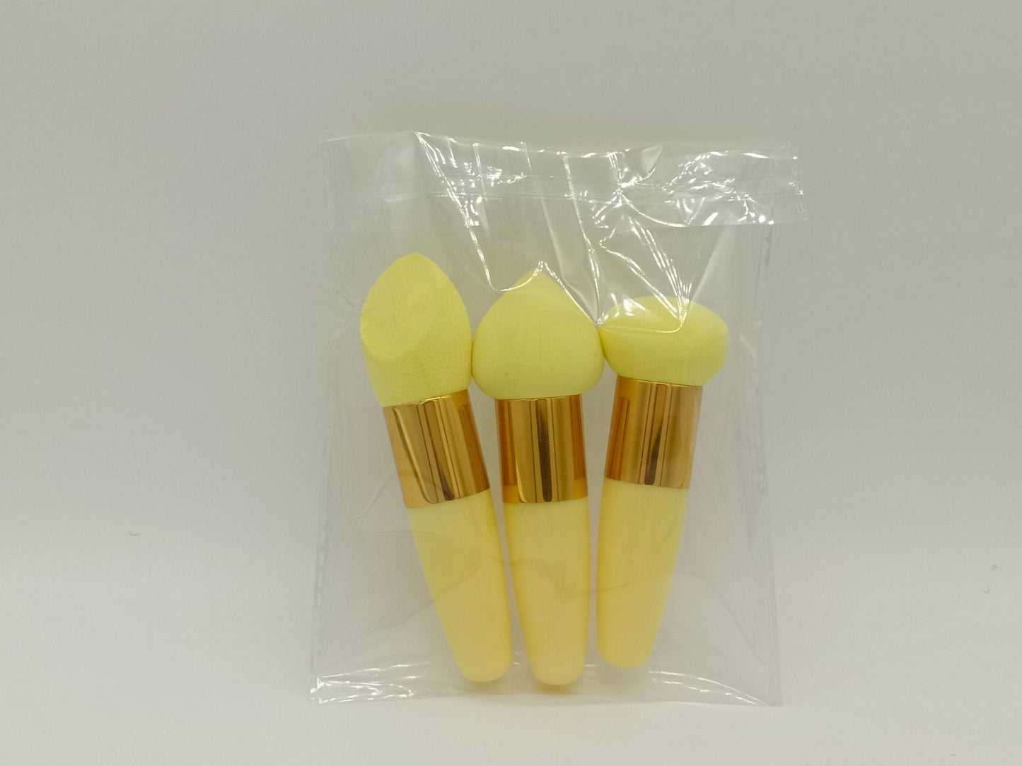 Dreier-Set Pinsel, Schwamm, Beauty-Blender-Kissen, Kompakt-Make-up-Werkzeuge für Nass- und Trockenanwendung