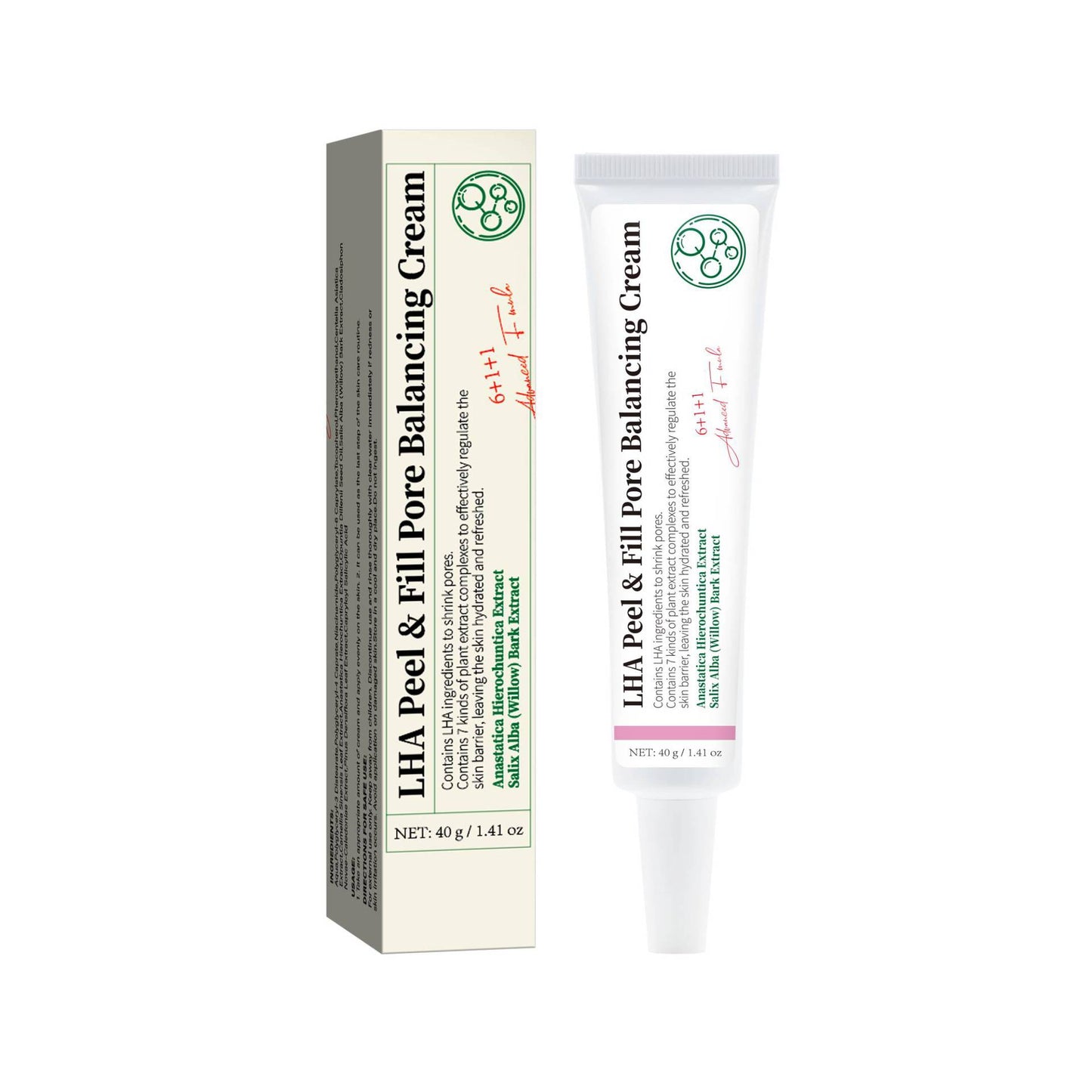 Peeling- und Porenauffüllende Pflegecreme für ein ausgeglichenes Hautbild
