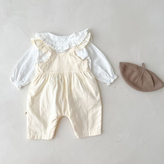Lockerer, verstellbarer Hosenträger-Strampler für Babys
