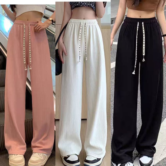 Casual New Straight-leg Draped Women's Loose Korean-style Floor-length Pants