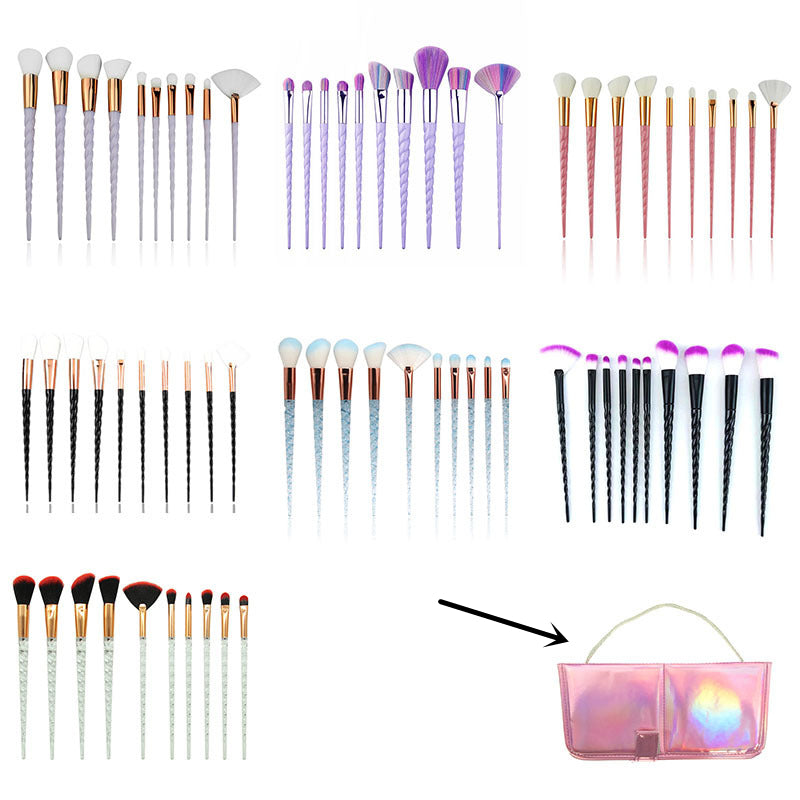 10-teiliges Make-up-Pinselset für Schönheits-Foundation, Verblenden und Rouge