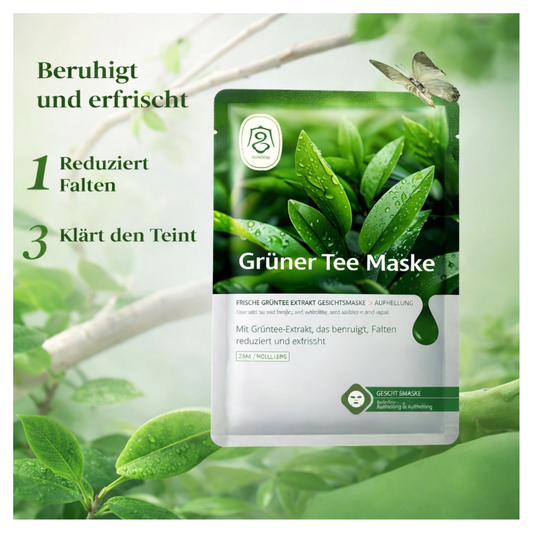 Gong Pei Aloe Vera Feuchtigkeitsspendende und Aufhellende Tuchmaske mit frischem Extrakt, 25 ml