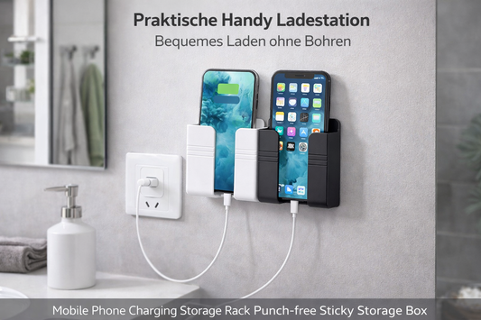 Mobile Phone Charging Storage Rack Punch-free Sticky Storage Box
