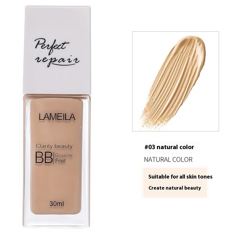 LaMeiLa Flüssig-Foundation Feuchtigkeitsspendender Concealer Langanhaltendes Finish Natürlich