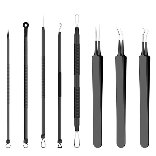 Black Beauty Salon Ultra Fine Tweezers Face Cell Clipper